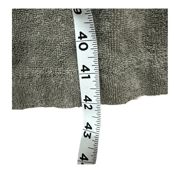 IKEA ROCKAN 100% Cotton Grey Terri Cloth Bathrobe Robe Size - L/XL Belted - Picture 4 of 6